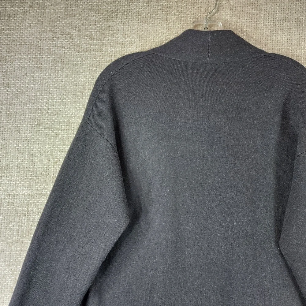 Aritzia Babaton Lance‎ Longline Wool Blend Open Front Cardigan Womens M Black